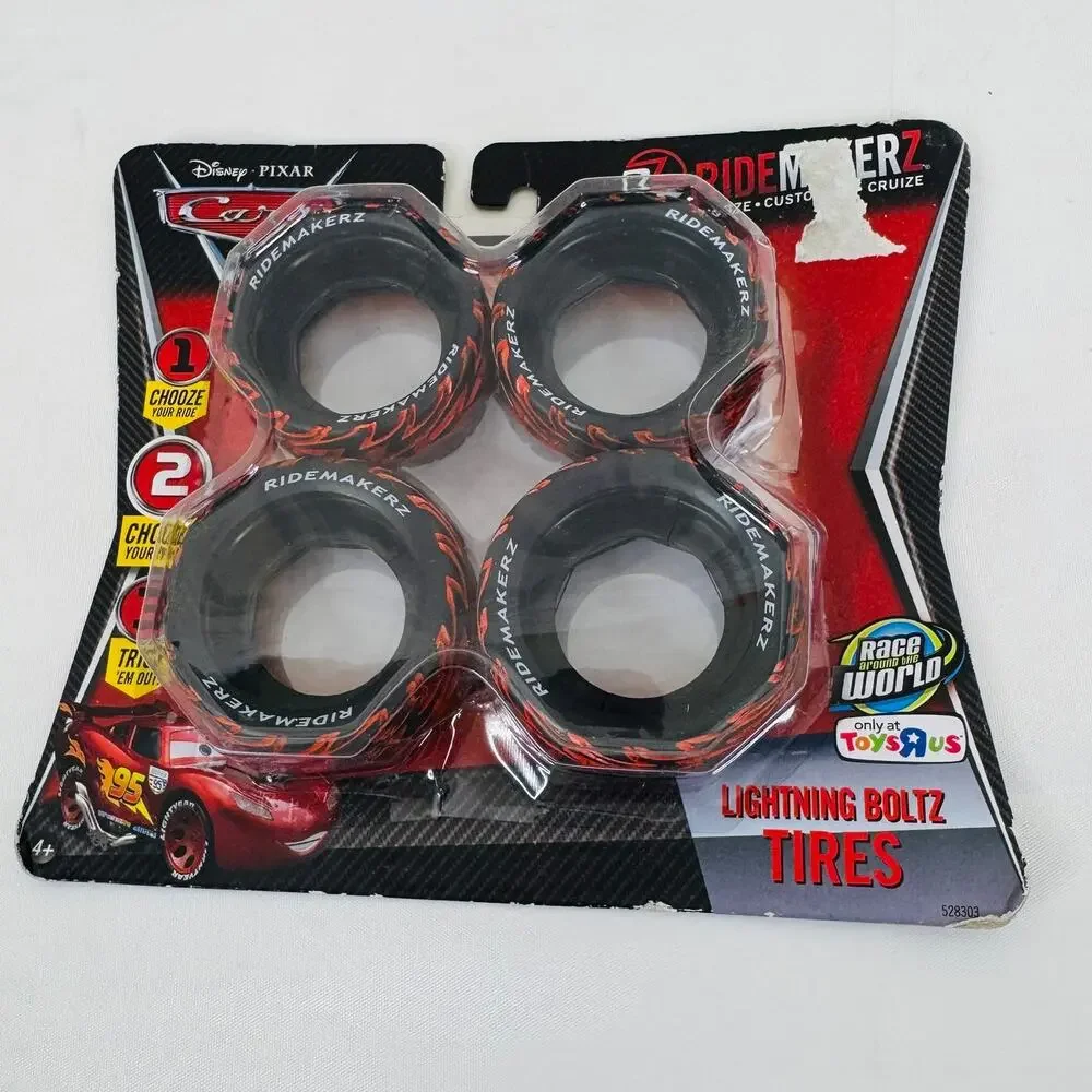 2011 Disney Pixar Cars 2 Ridemakerz‎ RC Lightning Boltz Car Tires - Set of 4